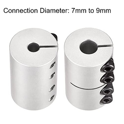 uxcell 7mm to 9mm Shaft Coupling 25mmx40mm Coupler Aluminum Alloy Joint Motor for 3D Printer CNC Machine DIY Encoder - size: 9mm x 7mm