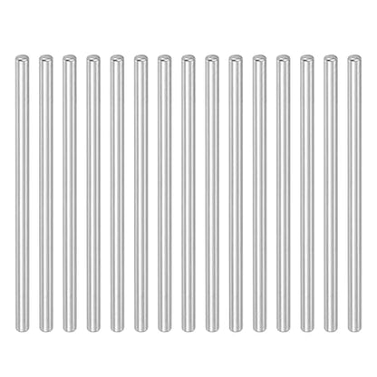 PATIKIL Round Metal Rod 2mm x 38mm, 30 Pcs Carbon Steel Round Shaft Rod Smooth Solid Shaft Bar Stock for Crafts Lathes Miniature Axle RC Airplane Car Model