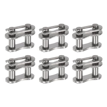 uxcell 6Pcs #35 Chain Master Connector Link Roller 3/8" Pitch Stainless Steel Standard Connecting Split Links for 06C Chain - size: 3/8 Inch