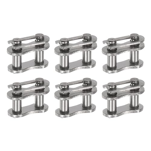 uxcell 6Pcs #35 Chain Master Connector Link Roller 3/8" Pitch Stainless Steel Standard Connecting Split Links for 06C Chain - size: 3/8 Inch