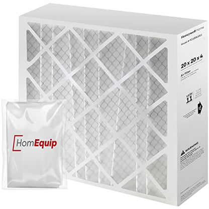 20x20x4 Air Filter Replacement - FC100A1011 HVAC Furnace Filters with Merv 11 Filter Media, AC Filter with Homequip Disposal Bag (1 Pack) - size: 1 Pack