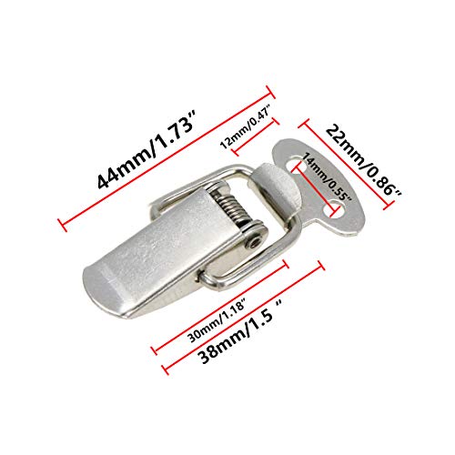 Spring Toggle Latch Mini Size Toolbox Latch 44mm/1.73" Length - 10pcs - size: 44mm/1.73" 10pcs