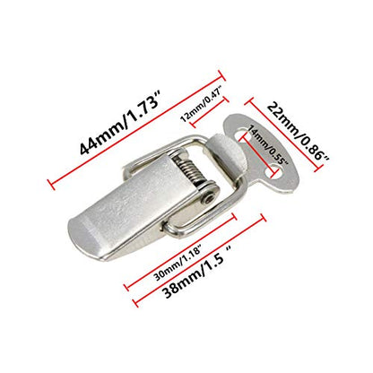 Spring Toggle Latch Mini Size Toolbox Latch 44mm/1.73" Length - 10pcs - size: 44mm/1.73" 10pcs