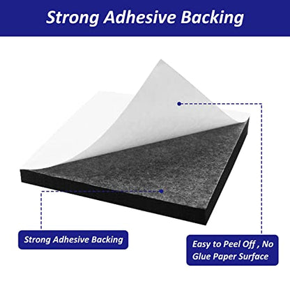 Foam Padding Sheets with Adhesive Backing - 3/4" Thick Self Stick Neoprene Insulation Foam,4PCS 3/4 Inch Thick X 4 Inch Long X 4 Inch Wide - size: 4In*4In*3/4In