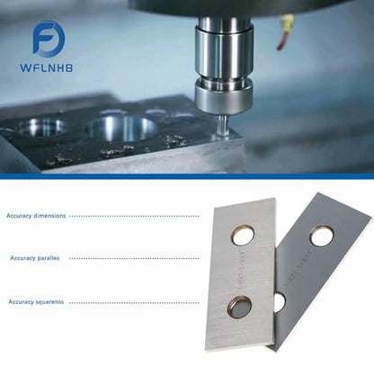 WFLNHB 10 Pairs 1/8 x 4 Inch Accuracy Parallel Block Set .0002 Inch Hardened Accuracy Machinist Tools in Wooden Boxes and Plastic Boxes