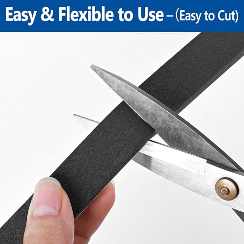Self Adhesive Foam Tape Weatherstrip 1in x 1/4in x 33Ft High Density Foam Insulation Strips Foam Seal Weather Stripping with Strong Adhesive for Door and Window Sound Isolation Soundproofing - size: 1in x 1/4in x 33Ft
