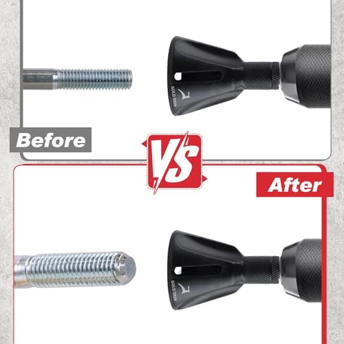 2Pcs Deburring Tool Chamfer Tool 1/8"- 3/4" and 1/4"- 1" Tungsten Carbide Chamfering Drill Bit Fast Hex Shank Deburr Drill Bit External Burr Removal for Metal Rod Bolt Pipe 3D Printing PVC - size: 1/8"- 3/4"& 1/4"- 1"