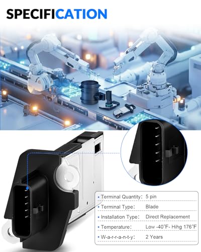 Mass Airflow Sensor 22680-7S000 MAF Sensor for:-Nissan - size: 22680-7S000