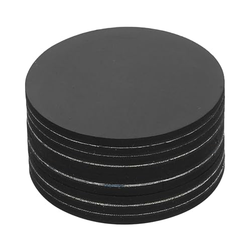 PATIKIL Non Slip Furniture Pads 2-9/16" (65mm x 3mm), 10 Pcs Adhesive Backed Round Rubber Feet Anti-Scratch Rubber Furniture Grippers for Hardwood Floor Electronics Bed Drawers DIY - size: 65mm x 3mm