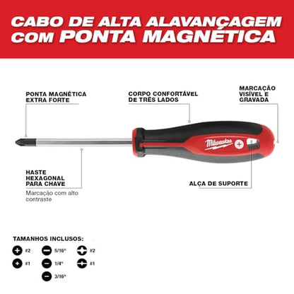 Milwaukee 48-22-2708 8 Piece Screwdriver Set w/ ECX