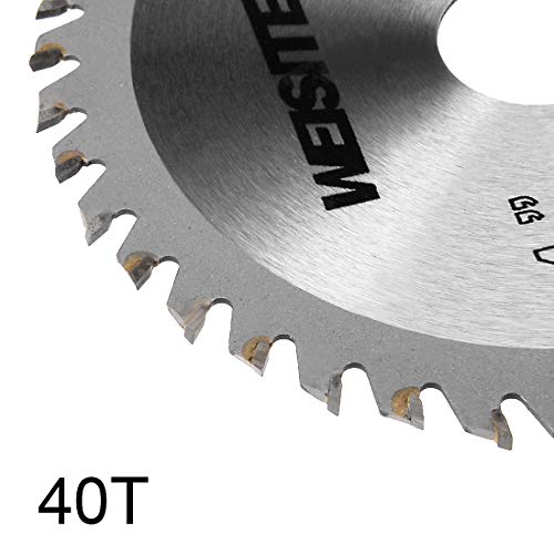 uxcell 4" (109mm) Circular Saw Blade, 40T 5/8" Arbor, Wood Tungsten Carbide Tipped (TCT) Slitting Saw - style: 40T