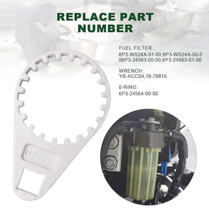 Fuel Filter Wrench and 2-Pack Filters Replace 6P3-WS24A-01-00