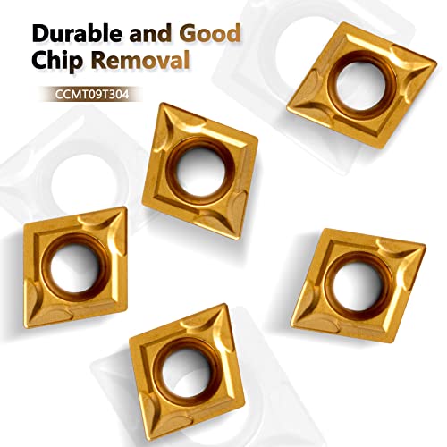 Lathe Turning Holders Threading Holder - Metal Lathe Cutting Tools 1/2" SCLCL1212H09+1/2" SCLCR1212H09 Threading Tools+10pcs Indexable Carbide Inserts Golden for Lathe Tools - color: SCLCL1212/SCLCRH09 turning holders+10pcs inserts