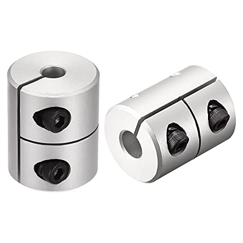 uxcell 2pcs 8mm to 8mm Shaft Coupling 25mmx20mm Coupler Aluminum Alloy - size: 8mm x 8mm