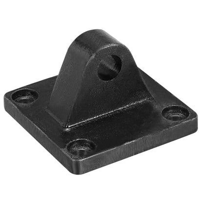 PATIKIL 75x75x48mm Air Cylinder Foot Flange Rod Pivot Clevis Pneumatic Mounting Bracket Rear Mount Parts, Black - size: 75x75x48mm