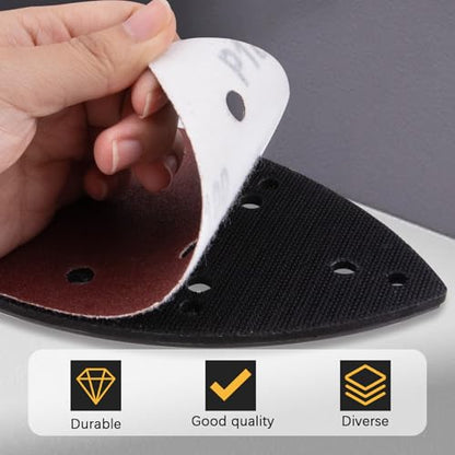 2 Pack Mouse Sander Replacement Pads with 50pcs Sandpaper