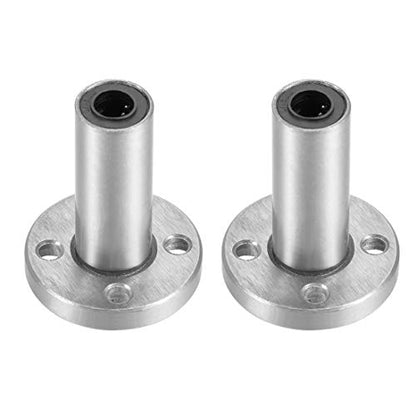uxcell LM6UU Extra Long Round Flange Linear Ball Bearings, 6mm Bore Dia, 12mm OD, 35mm Length(Pack of 2) - size: 6mm