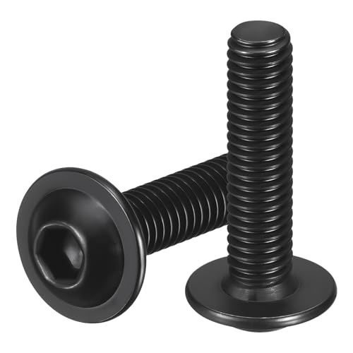 25pcs M6-1x25mm 304 SS Flanged Button Head Socket Cap Screws - size: M6-1x25