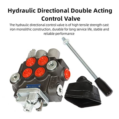 2 Spool 11GPM 3600 PSI Hydraulic Control Valve - size: 2 Spool 11GPM