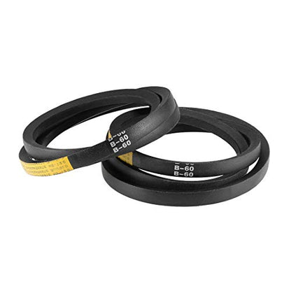uxcell B60 V-Belts 60" Pitch Length, B-Section Rubber Drive Belt 2pcs - size: 60"
