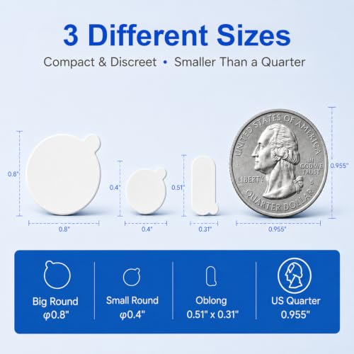 Double Sided Adhesive Dots, Multi-Size Removable & Sticky dots Clear Double Sided Removable,140 Dots. Sticky Tack for Holiday Decorations, Balloons & Crafts, Prevent Falling,Museum Putty - size: 3