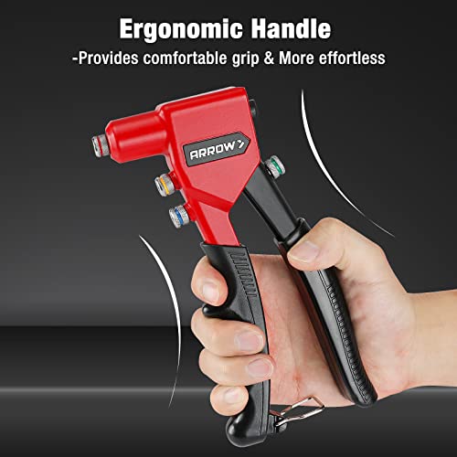 Arrow Hand Riveter Kit, RT187M Professional Pop Rivet Gun