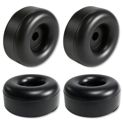 4 Pack Universal Heavy Duty Rubber Foot Pads,Rubber Bumper Pads,1x2.5 Inch Shock Absorbing Vibration Dampener Solid Rubber Feet for Generators,Compressors,Pressure Washers,Pumps,Trailers