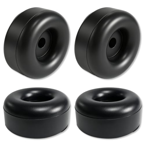 4 Pack Universal Heavy Duty Rubber Foot Pads,Rubber Bumper Pads,1x2.5 Inch Shock Absorbing Vibration Dampener Solid Rubber Feet for Generators,Compressors,Pressure Washers,Pumps,Trailers