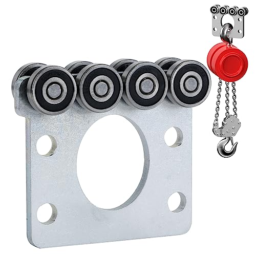 8 Wheel Trolley Assembly Rollers.Bearing Trolley Assembly.The top of the Trolley has Room for Set Screws, Allowing the use of a 1-5/8" high Strut Channel - style: D-8Wheel Trolley 1pcs
