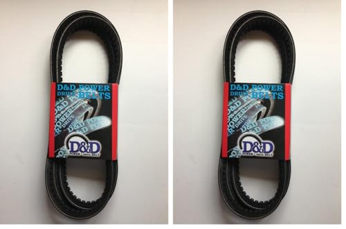 D&D PowerDrive 3VX365 V Belt, Rubber, 3/8" x 36.5" OC (Pack of 2) - size: 1 Count (Pack of 2)