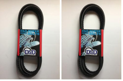 D&D PowerDrive 3VX365 V Belt, Rubber, 3/8" x 36.5" OC (Pack of 2) - size: 1 Count (Pack of 2)