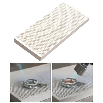 Honeycomb Welding Brick Honeycomb Soldering Board Easy Carrying with Holes Stable Heat Resistant for Jewelry Processing Tool, Rectangular S - color: Rectangular S