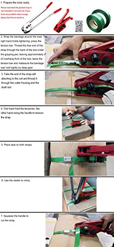 Binding Tool Kit for Strapping with 200 Strapping Seals