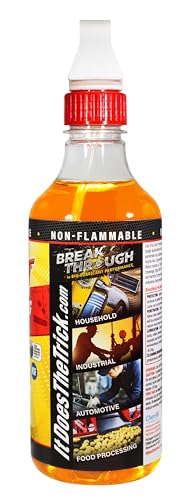 Trick Shot - 3-in-1 Penetrating Lubricant Oil - Biobased Food Grade Industrial Oil for Parts, Rust and Corrosion Remover, Anti-Seize Lubricant Protects Metal Surfaces, Degreases & Cleans - 16 oz - size: 16 Fl Oz, style: 1-Pack