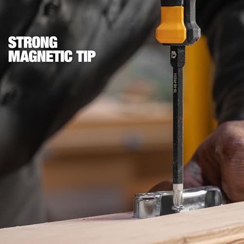 ToughBuilt - 8-Piece Standard Screwdriver Set, Magnetic Tips, TB-H5S8-A