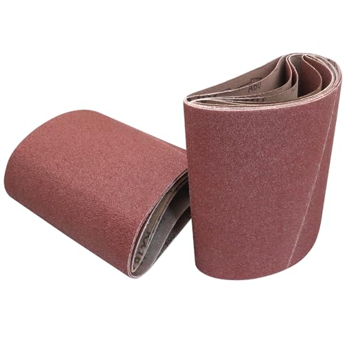 8 x 19 Inch Floor Sanding Belts, 60 Grit, 10 Pack - color: 60 Grit