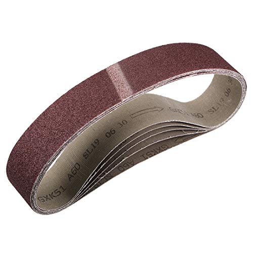 uxcell 2 x 27 Inch Sanding Belt 60 Grit Sand Belts for Belt Sander 5pcs - style: 60 Grit