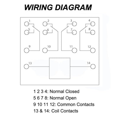 HH54P 12V DC 14-Pin 5A Coil Electromagnetic Power Relay with LED Indicator Light with Base - size: 12V 5A 14Pin Relay With Base