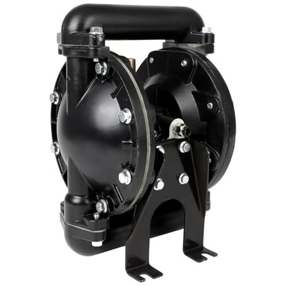 AODD Pump 1 Inch Outlet 35 GPM Air Operated Double Diaphragm Pump，QBY4-25L - color: Black, size: QBY4-25L