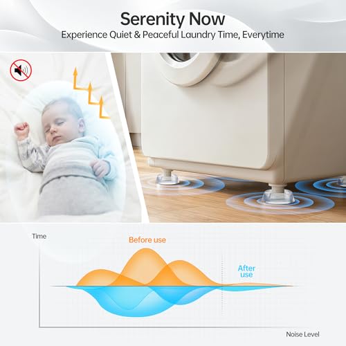 Anti Vibration Pads for Washing Machine, 4Pcs - color: Transparent, size: 4pcs