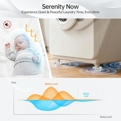Anti Vibration Pads for Washing Machine, 4Pcs - color: Transparent, size: 4pcs