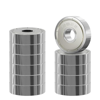 10 Pcs 628ZZ Ball Bearings, Carbon Steel, 8x24x8mm - size: 628ZZ 10Pcs