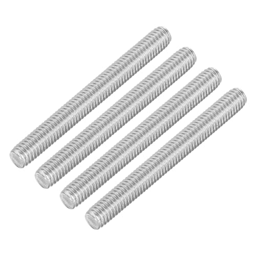 uxcell 8Pcs Fully Threaded Rod, M6 x 55mm 304 Stainless Steel Right Hand Thread Bar Studs M6-1 Thread Pitch for Furniture Machinery Assembly - size: M6 x 55mm