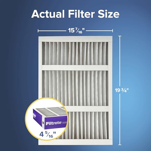 Filtrete 16x20x4 AC Furnace Air Filter, MPR 1550, MERV 12, Fits Lennox & Honeywell, Allergen, Electrostatic Air Cleaning Filter, 2-Pack (Actual Size 15.88x19.88x4.31 in) - size: 16x20x4