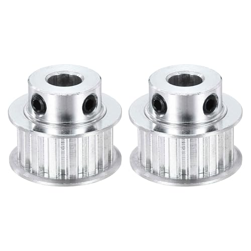 MECCANIXITY 2 Pcs Aluminium Timing Pulley, XL 15 Teeth 10mm Bore Synchronous Wheel Timing Belt Pulley 5.08mm Pitch 11mm Slot Width for Belt, CNC Machine, 3D Printer - size: 10x5.08x11mm