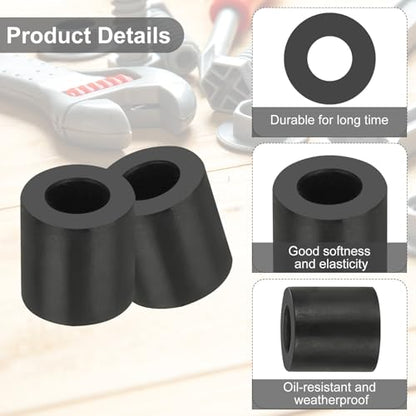 PATIKIL Multi Purpose Rubber Spacer, 30Pcs 6mm ID x 12mm OD x 10mm T Neoprene Round Anti-Vibration Isolation Pads Isolator Rubber Bushings Spacer Washer for HVAC Bolts Car Accessories - size: 6mm ID x 12mm OD x 10mm T
