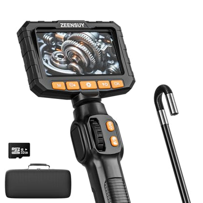 3.9mm Two-Way Articulating Borescope, Endoscope Camera with Light