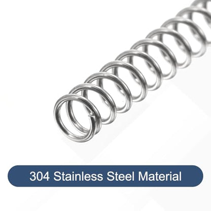 uxcell 50Pcs 304 Stainless Steel Compression Springs,0.4mmWD, 3mm ODx40mm L - size: 3mmx40mm