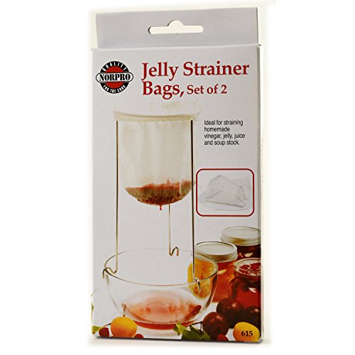 Norpro Replacement Jelly Strainer Bags, 2 Pieces, 8.5 in L X 9 in W, as shown