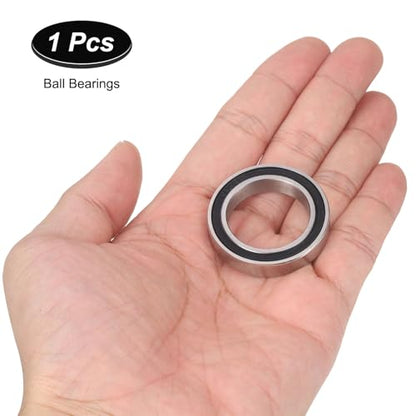 uxcell 6805-2RS Hybrid Ceramic Deep Groove Ball Bearings 25x37x7mm Si3N4 Silicon Nitride Balls Steel Rings Double Sealed Bearing for Motors, CNC Spindles (ABEC5) - size: 6805-2RS